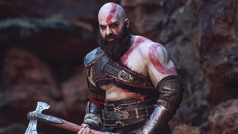 Le cosplay de Kratos dans God of War Ragnarök