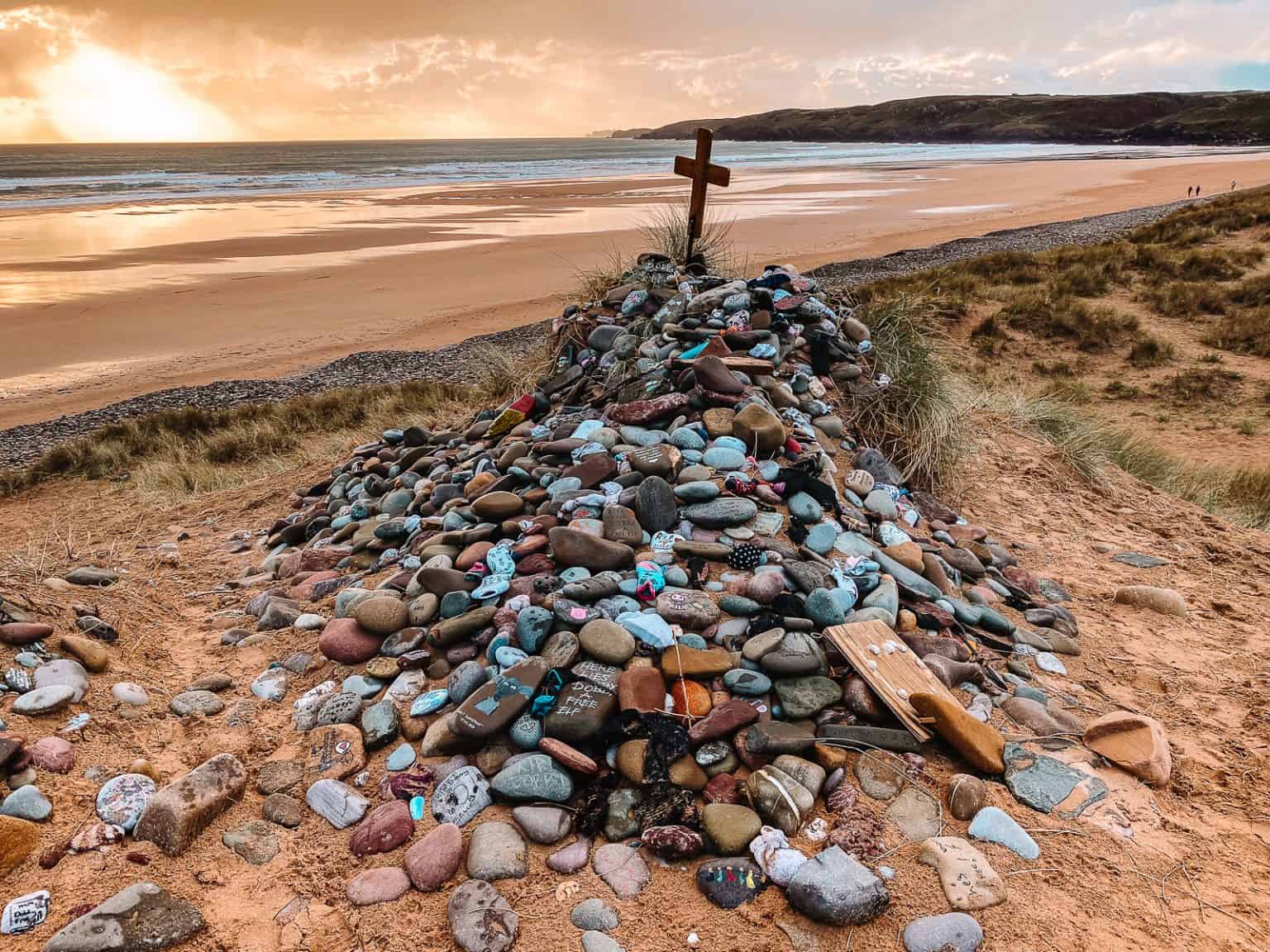 Le mémorial de Dobby à Freshwater West