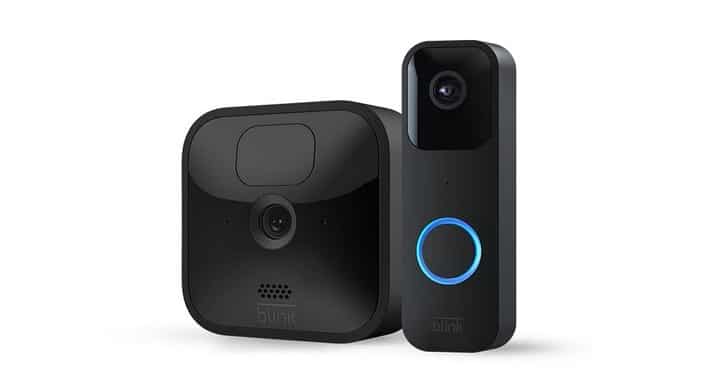 Image 1 : La caméra de surveillance Blink Outdoor + la sonnette connectée bénéficient d'une remise de 100 €