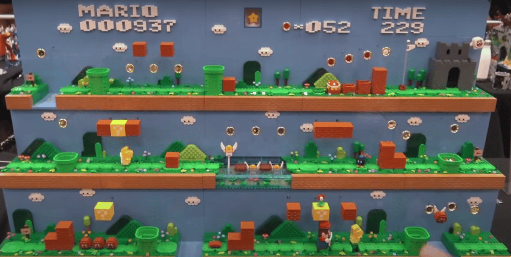 Image 1 : Composé de 12 000 LEGO, ce niveau de Super Mario Bros prend vie !