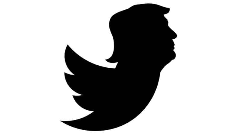 Logo Twitter et Donald Trump