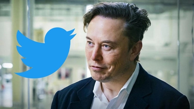 Logo Twitter et Elon Musk