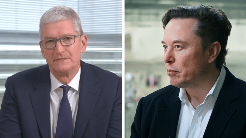 Tim Cook et Elon Musk