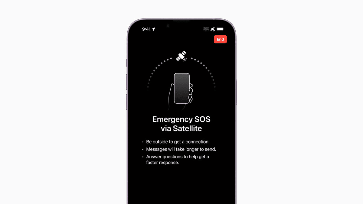 iphone sos satellite