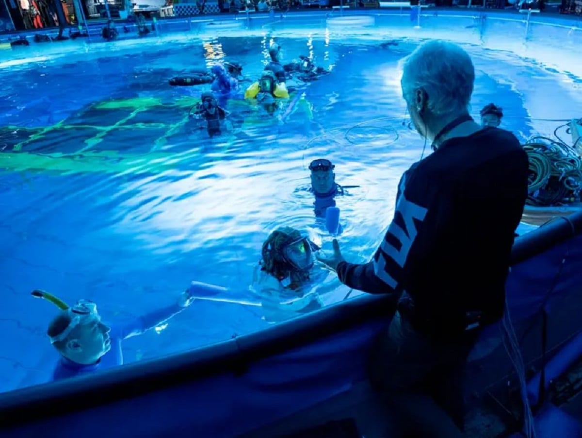 Image 1 : Avatar 2 : de nouvelles images incroyables du tournage du film sous l’eau publiées