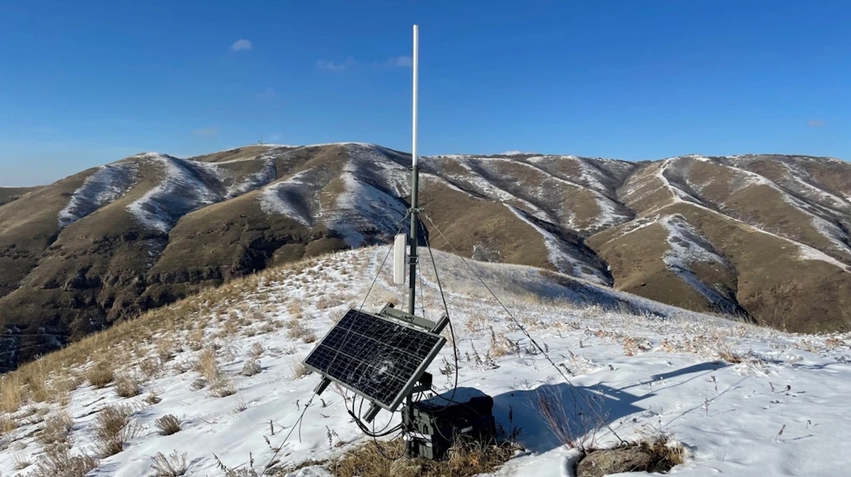 L'une des mystérieuses antennes repérées dans les collines de l'Utah © Salt Lake City Public Department 