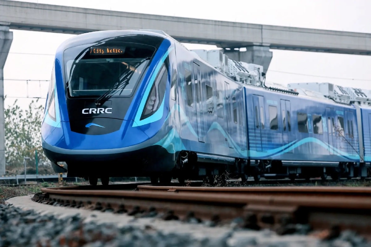 Image 2 : La Chine présente un train écologique fonctionnant à l'hydrogène et à la 5G