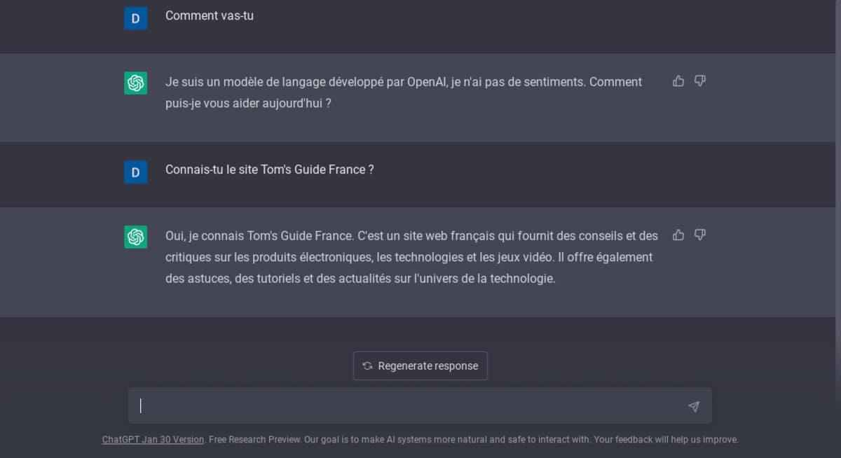 ChatGPT, le chatbot d'OpenAI