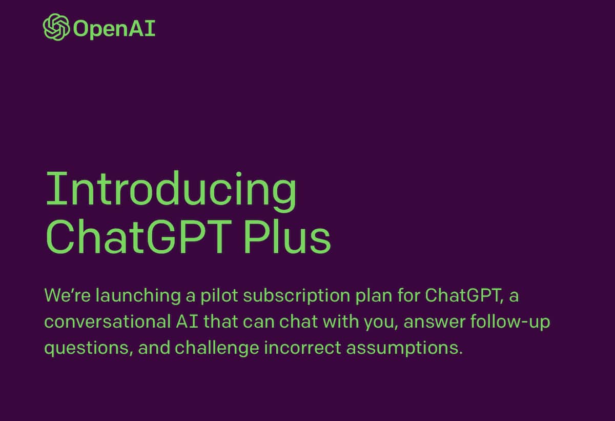 ChatGPT Plus