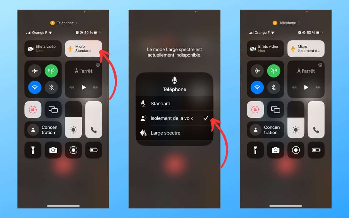 Voici comment activer l'isolement de la voix lors d'appels cellulaires sur iPhone 