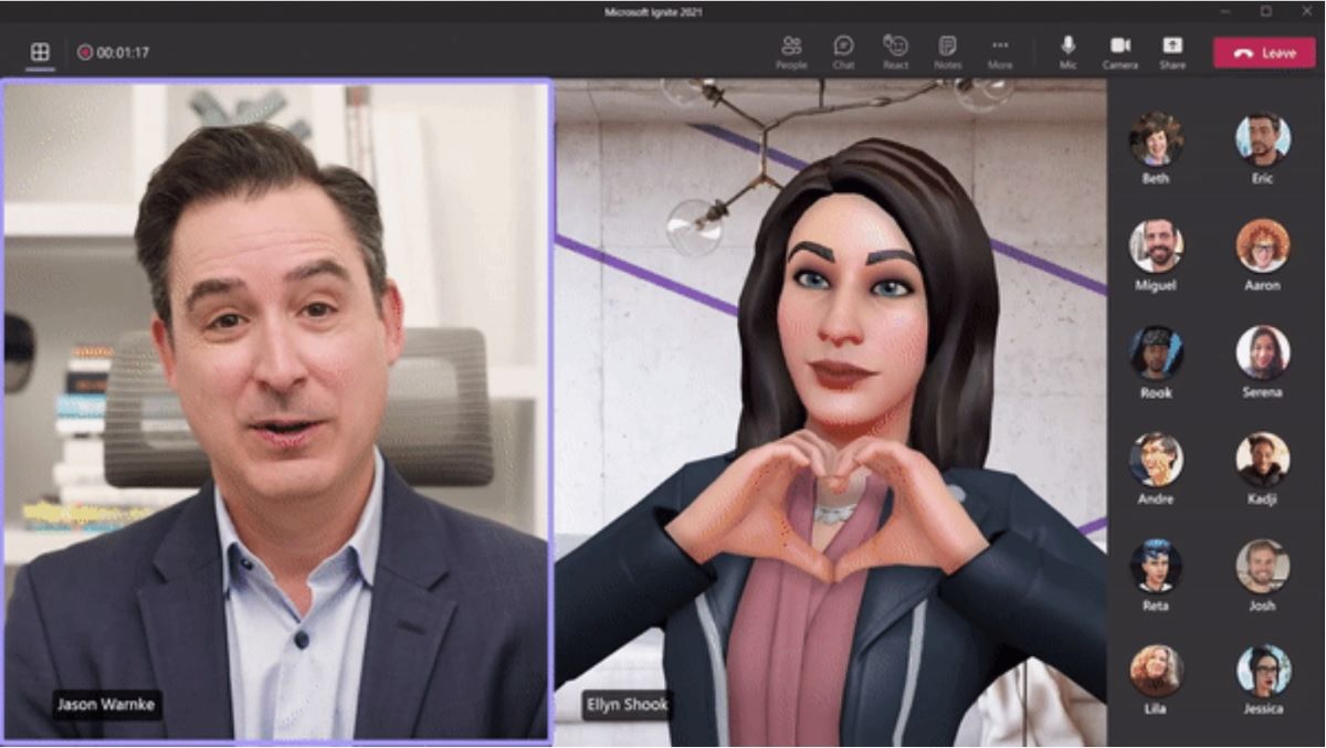 Microsoft Teams Avatars VR