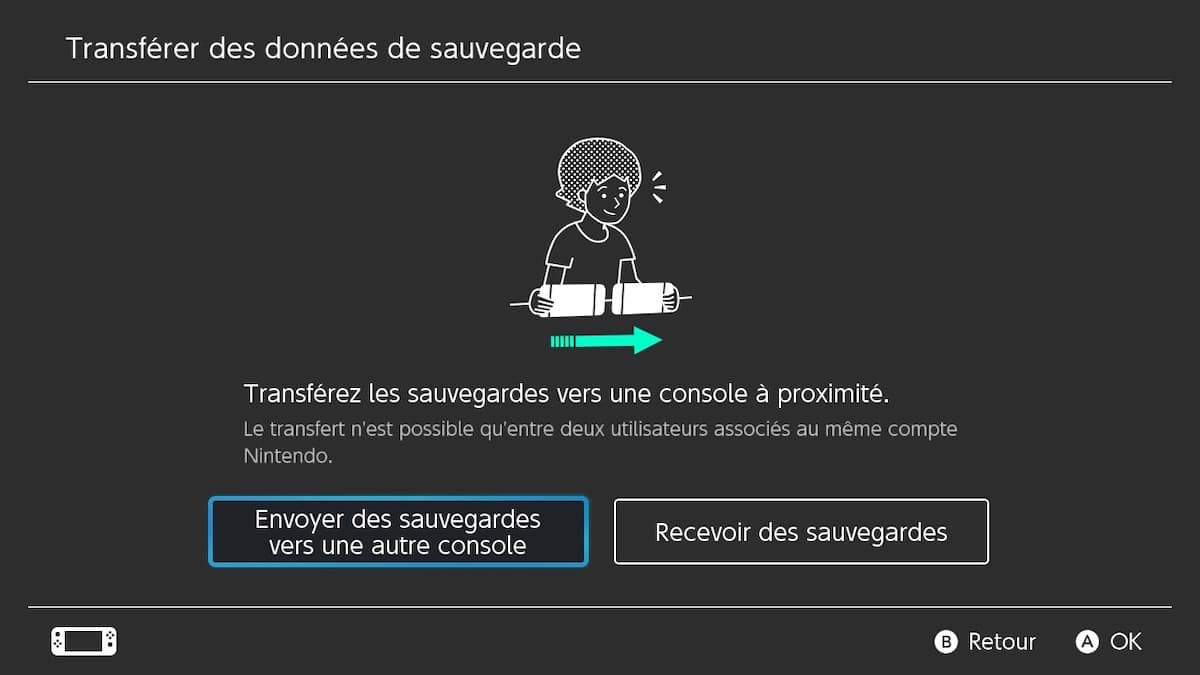 Transférer sa sauvegarde sur Nintendo Switch