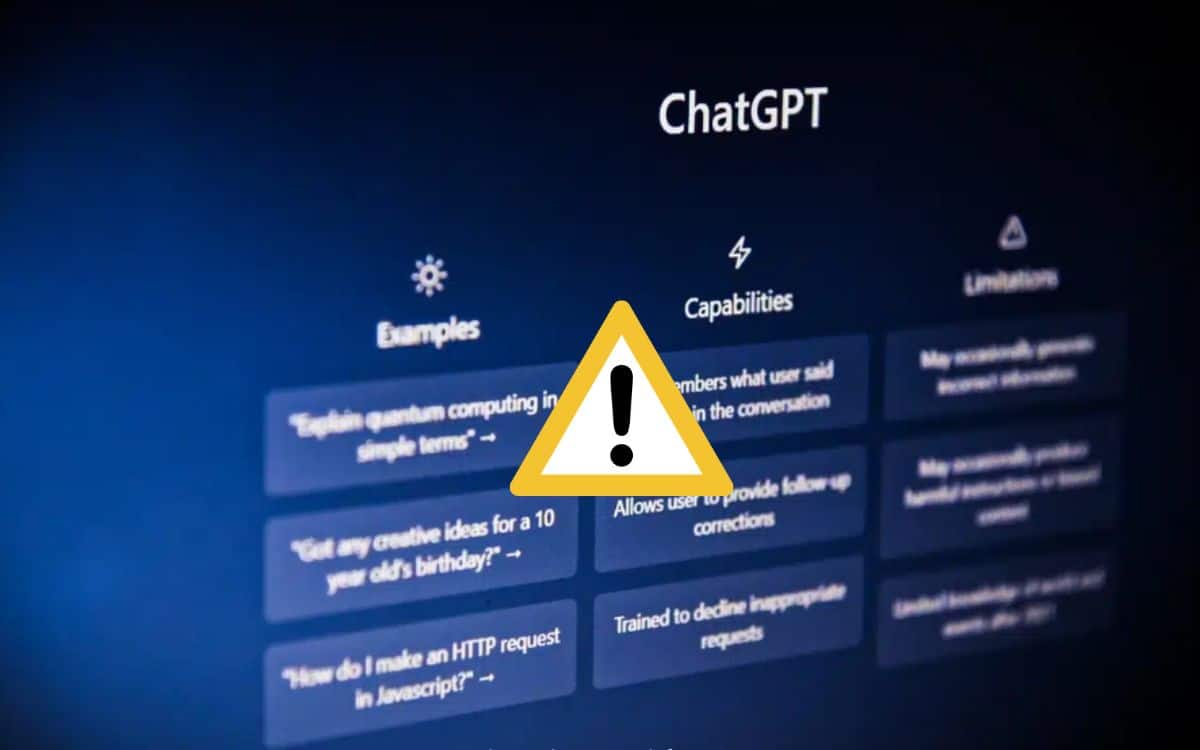 chatGPT openAI panne problème