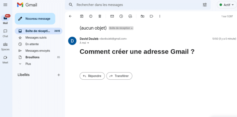 Comment créer une adresse Gmail