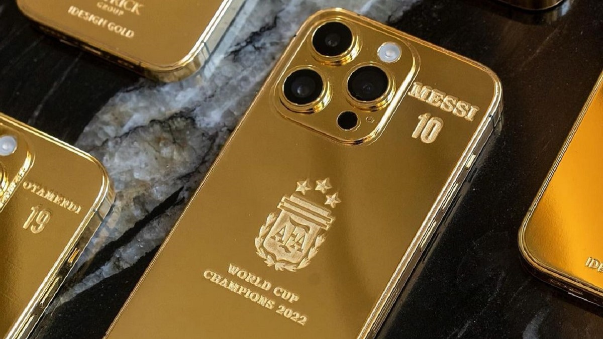 L'iPhone 14 en or de Lionel Messi