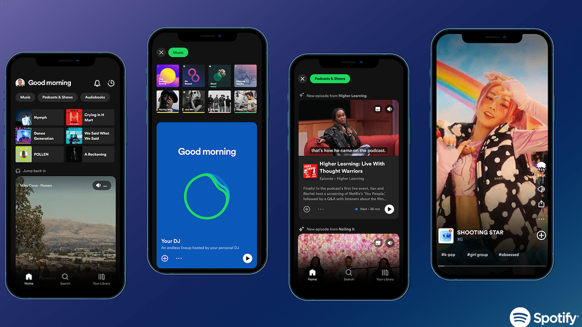 La nouvelle interface de Spotify