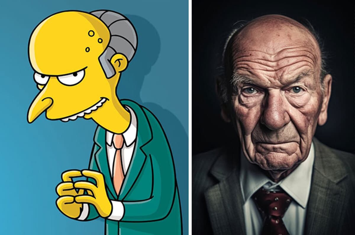 Les Simpson intelligence artificielle midjourney IA images