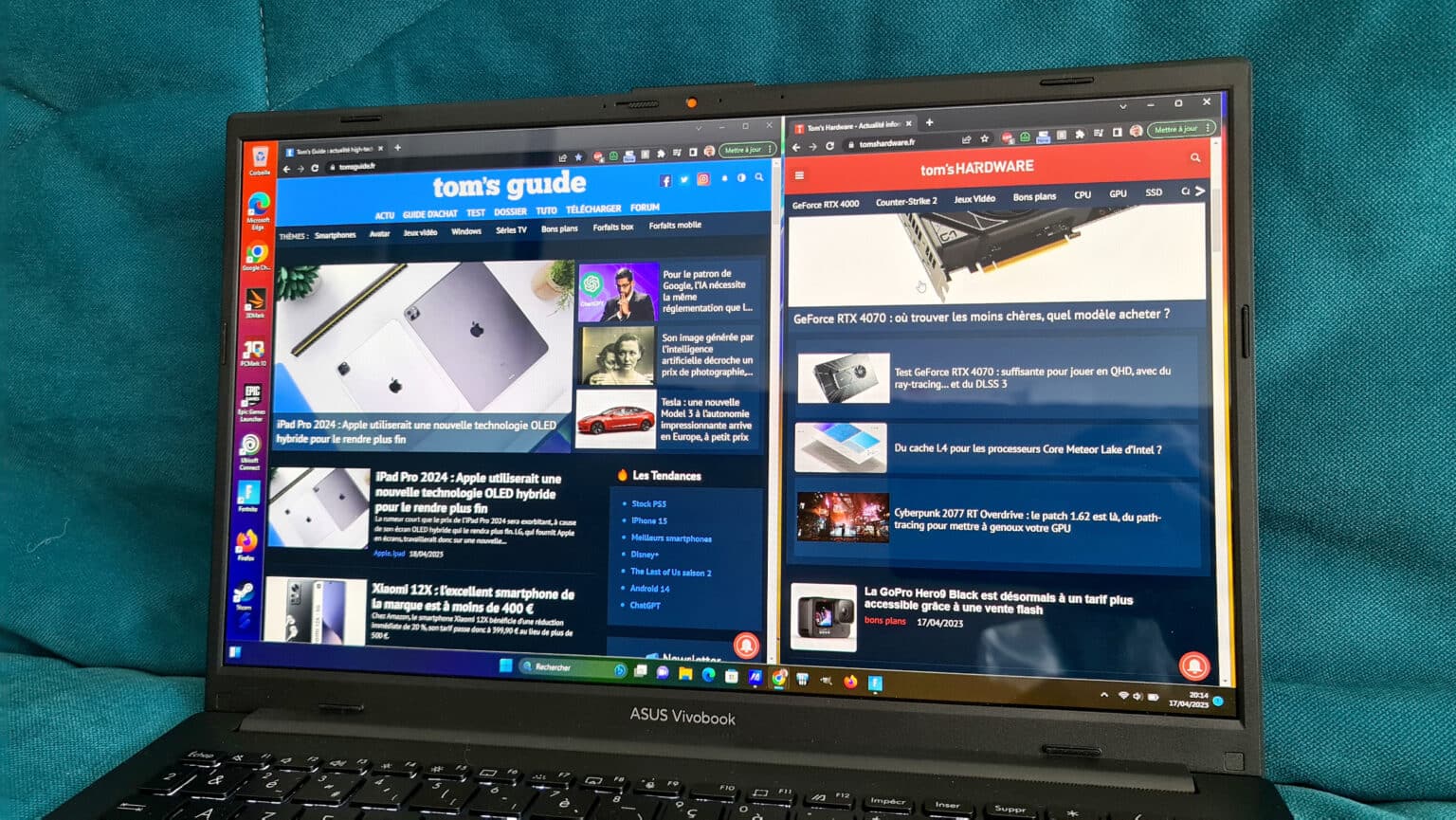 Test Asus Vivobook S15 E1504F : un PC portable OLED endurant, bien