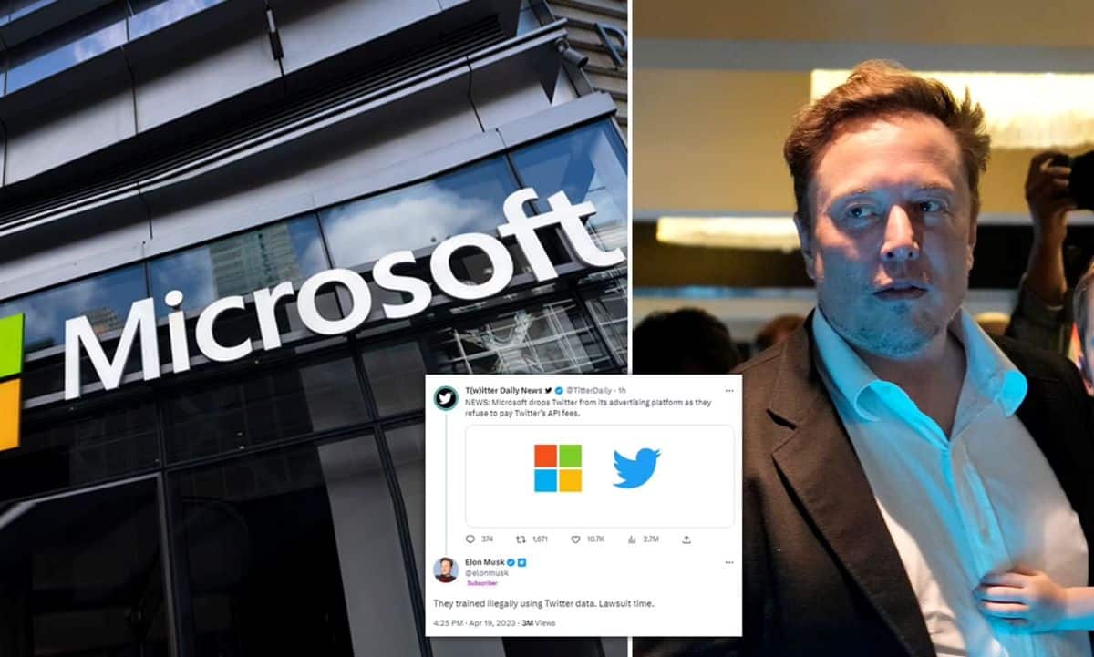 Elon Musk Microsoft Twitter Advertsing Plainte