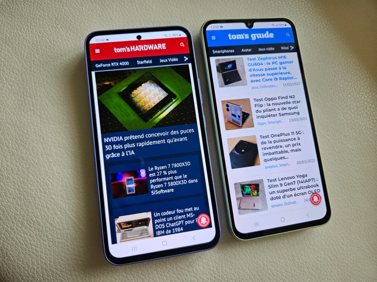 Les Galaxy A34 et A54 déballés avant leur sortie, on sait quel