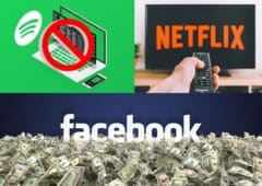 Spotify Netflix partage de compte facebook argent