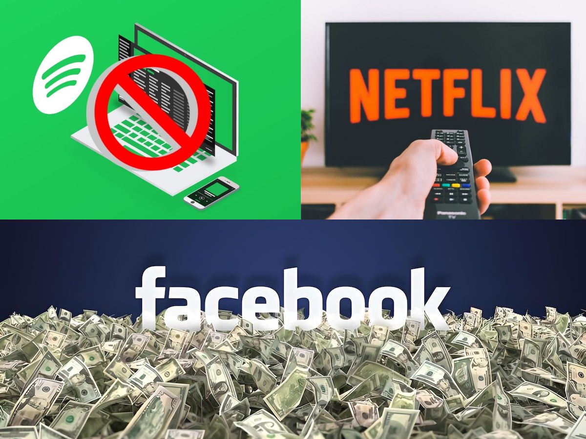 Spotify Netflix partage de compte facebook argent