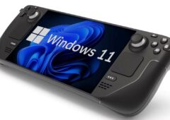 Windows 11 console de jeux portables interface Steam deck