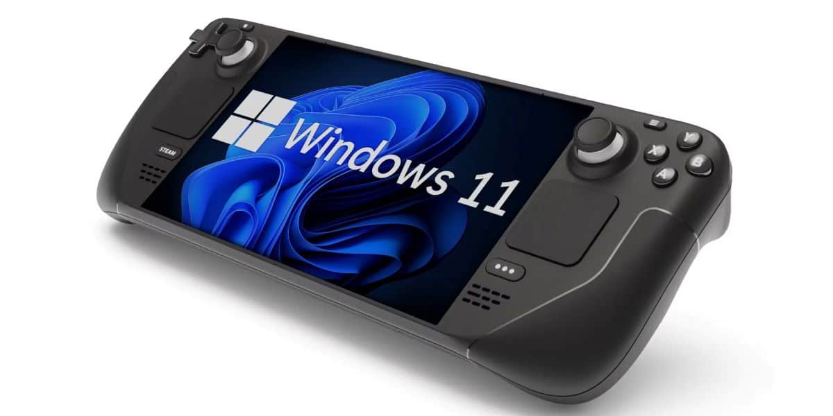 Windows 11 console de jeux portables interface Steam deck