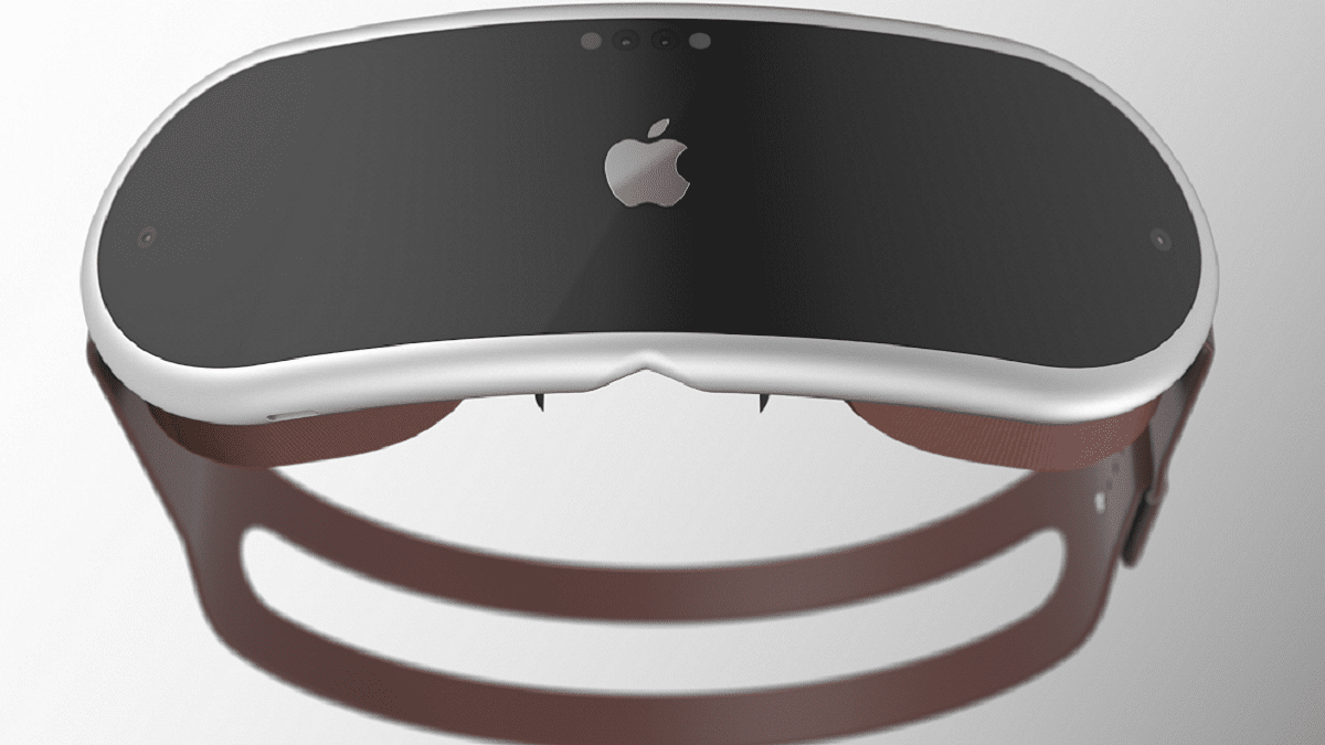 Concept of Apple's mixed reality headset