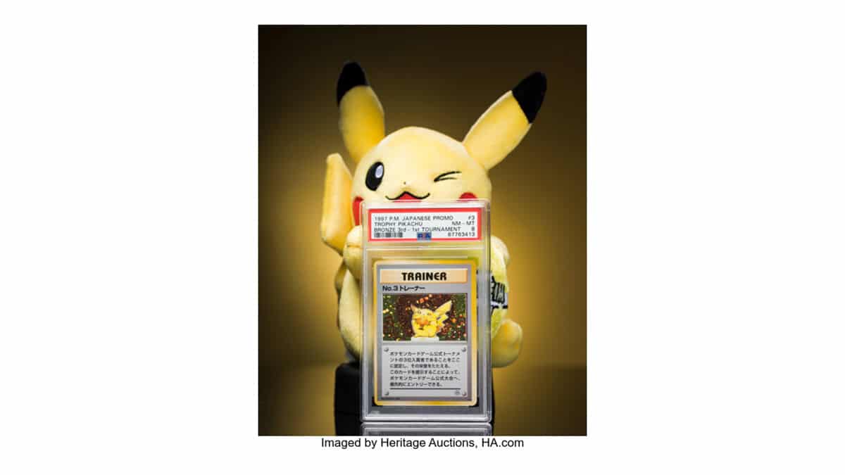 La carte Dresseur Pikachu Trophée n°3 Bronze