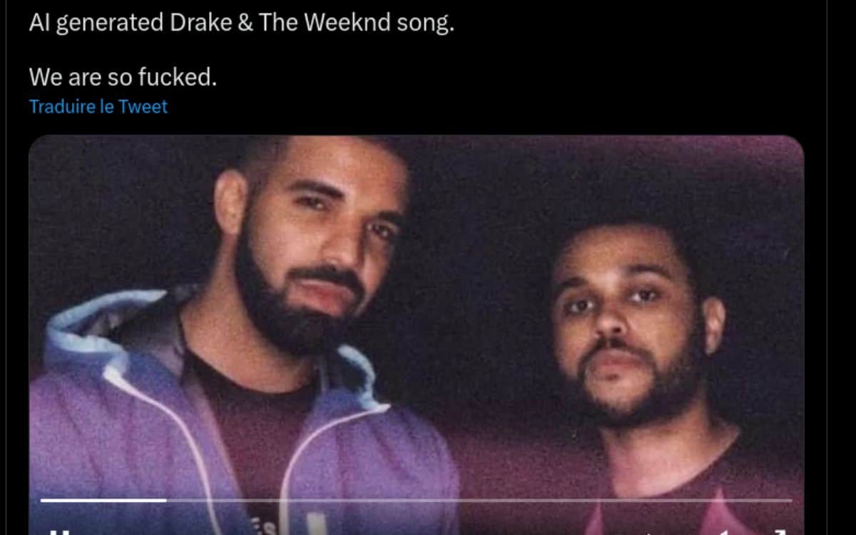 Drake IA morceau weeknd