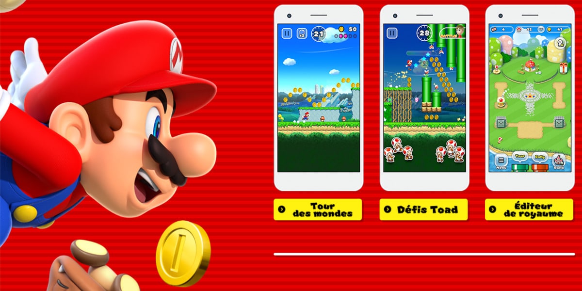 Nintendo jeux mobiles Mario smartphone 