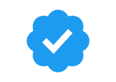 twitter badge bleu