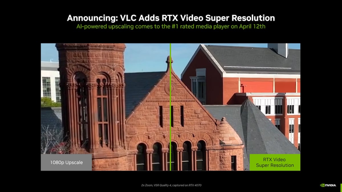 VLC NVIDIA RTX Video Super Resolution 