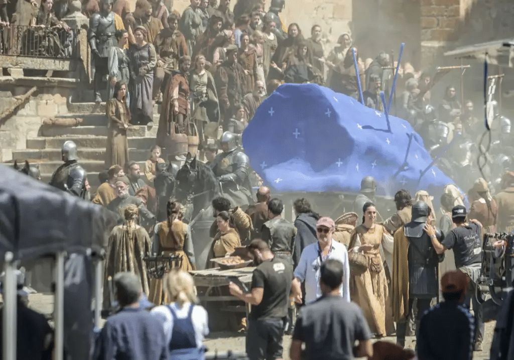 house of the dragon photo vidéo mort saison 2 game of thrones tournage