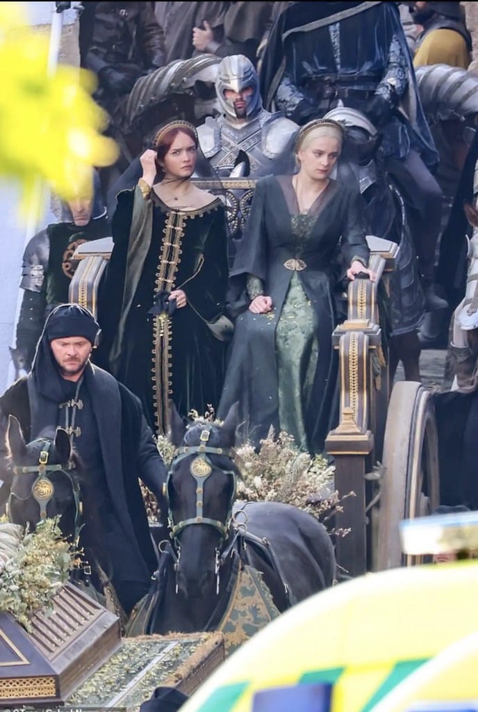 house of the dragon photo vidéo mort saison 2 game of thrones tournage