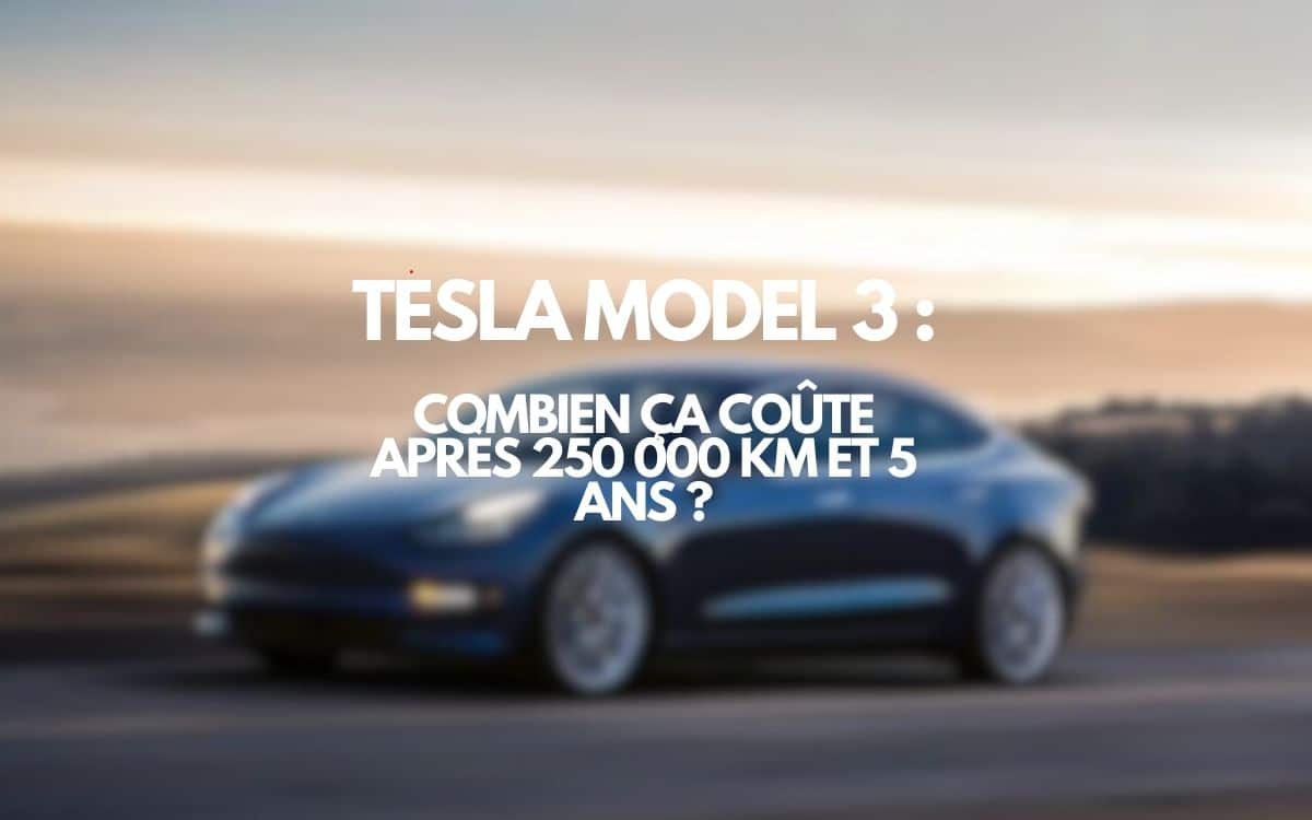 Tesla Model 3 après 5 ans d'utilisation intensive : combien ça coûte ?