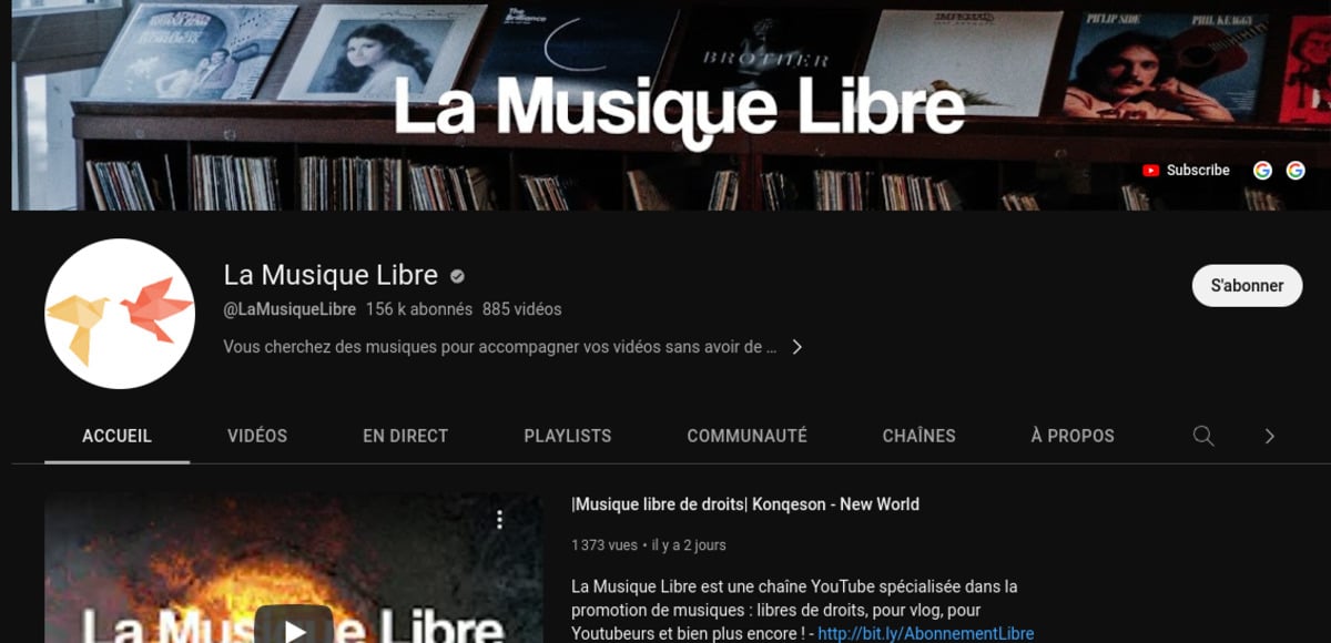 La Musique Libre youtube gratuit 