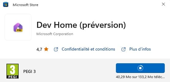 windows 11 mise à jour dev home tableau de bord système d'exploitation microsoft téléchargement télécharger