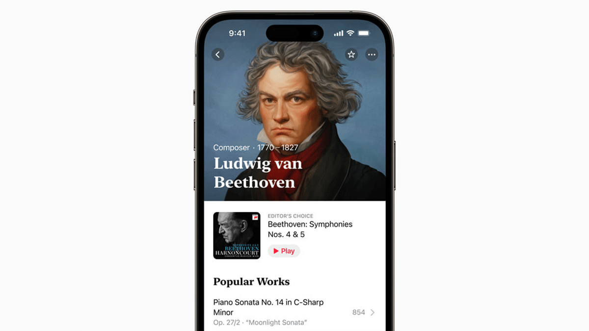 Apple Music Classical application écouter musique classique débarque sur Android