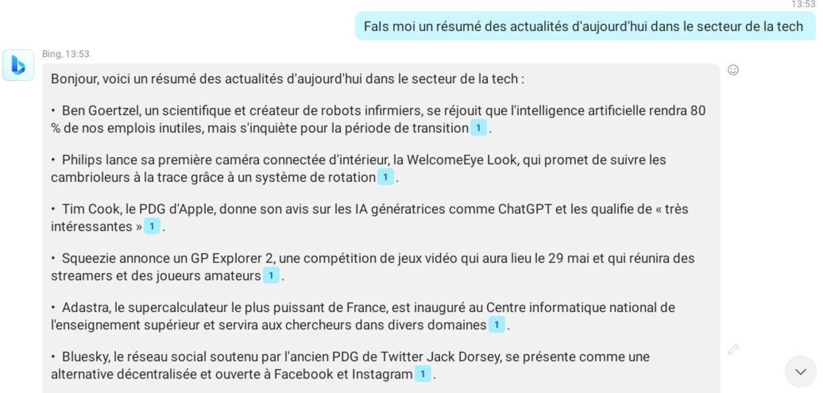 Bing Chat Actualites 1