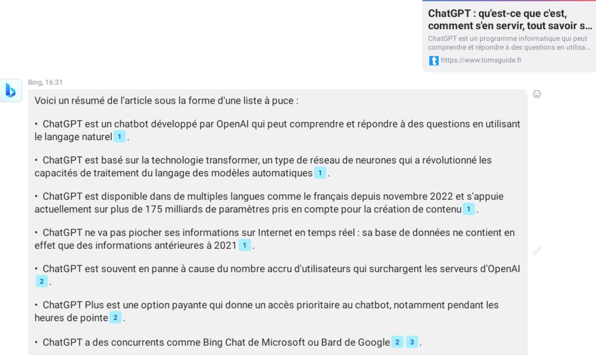 Bing Chat Resume Page Web 1