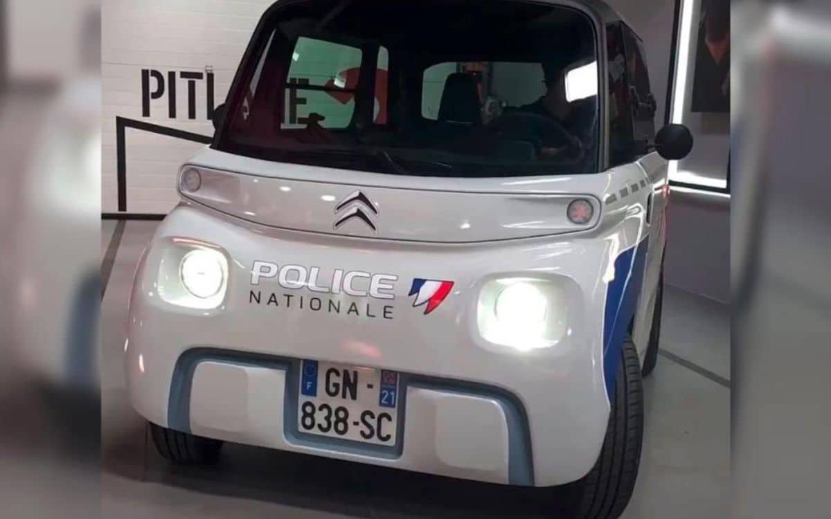 citroën ami voiture électrique police policiers policier polices véhicule