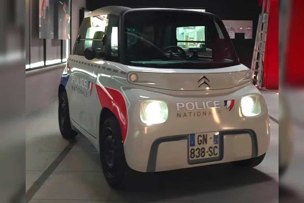 citroën ami voiture électrique police policiers policier polices véhicule