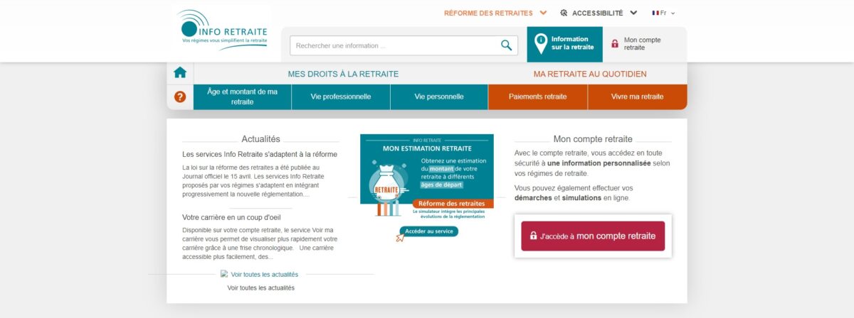 réforme des retraites simulateur simulation pension info-retraite.fr