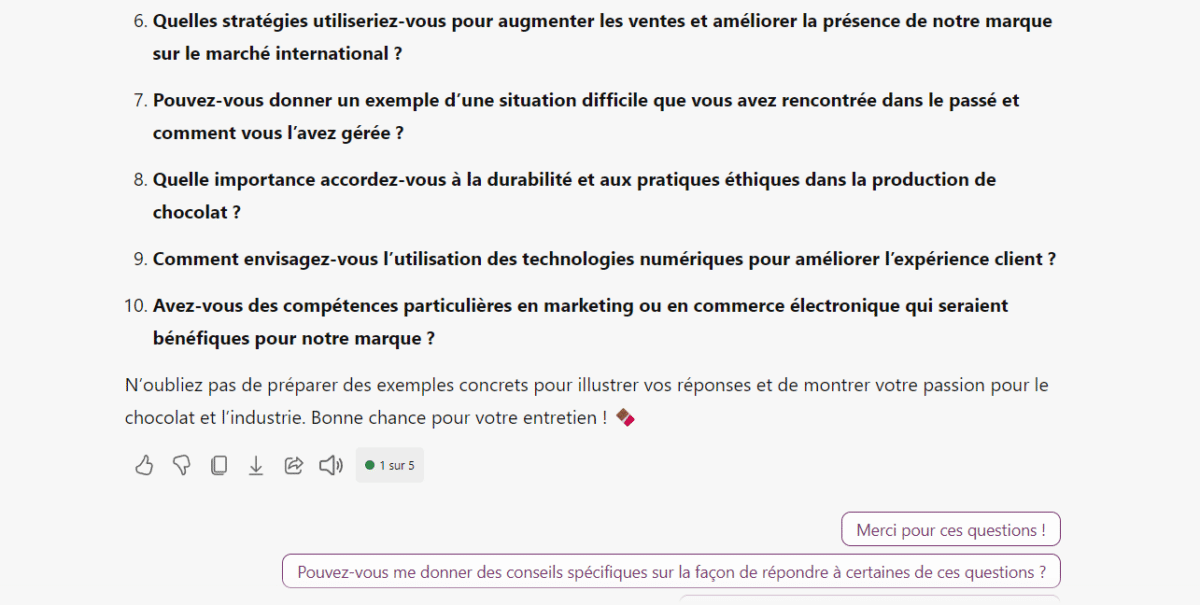 copilot microsoft prompt requête