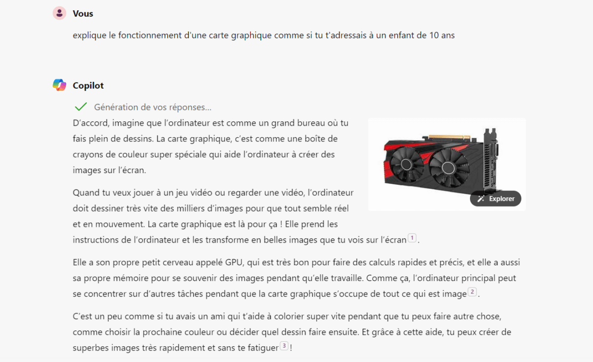 copilot microsoft prompt requête