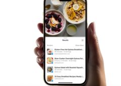 Des recettes à partir de photos sur iOS 17