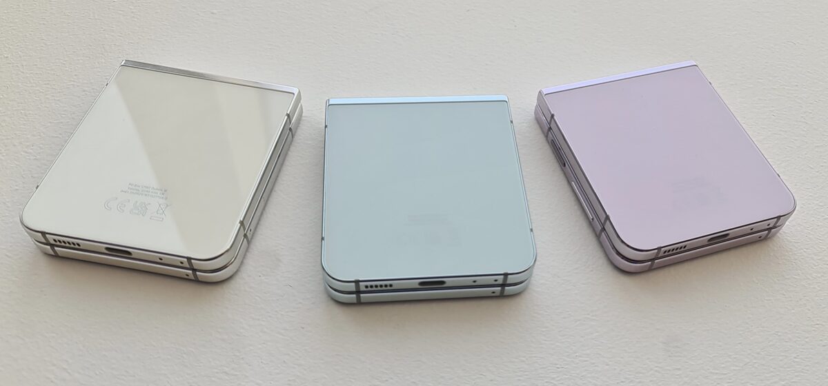 Galaxy Z Flip 5 fermé couleurs