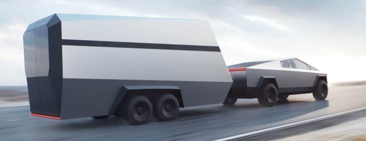 Cybertruck traction caravane